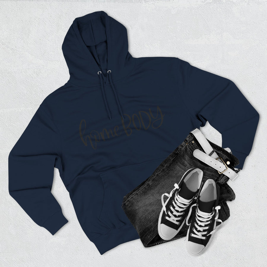 Home Body Fleece Hoodie, Cozy Sweatshirt Gift, Relaxed Casual Wear, Perfect for Lounging, Great for Homebodies