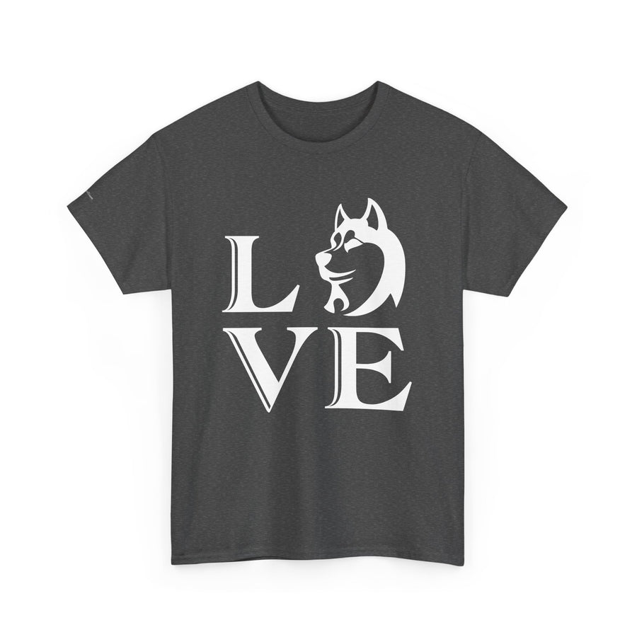 Stylish Dog Lover Tee | Unisex Cotton Shirt with 'LOVE' Design, Pet Gift, Birthday Gift, Casual Wear, Dog Mom, Animal Lover