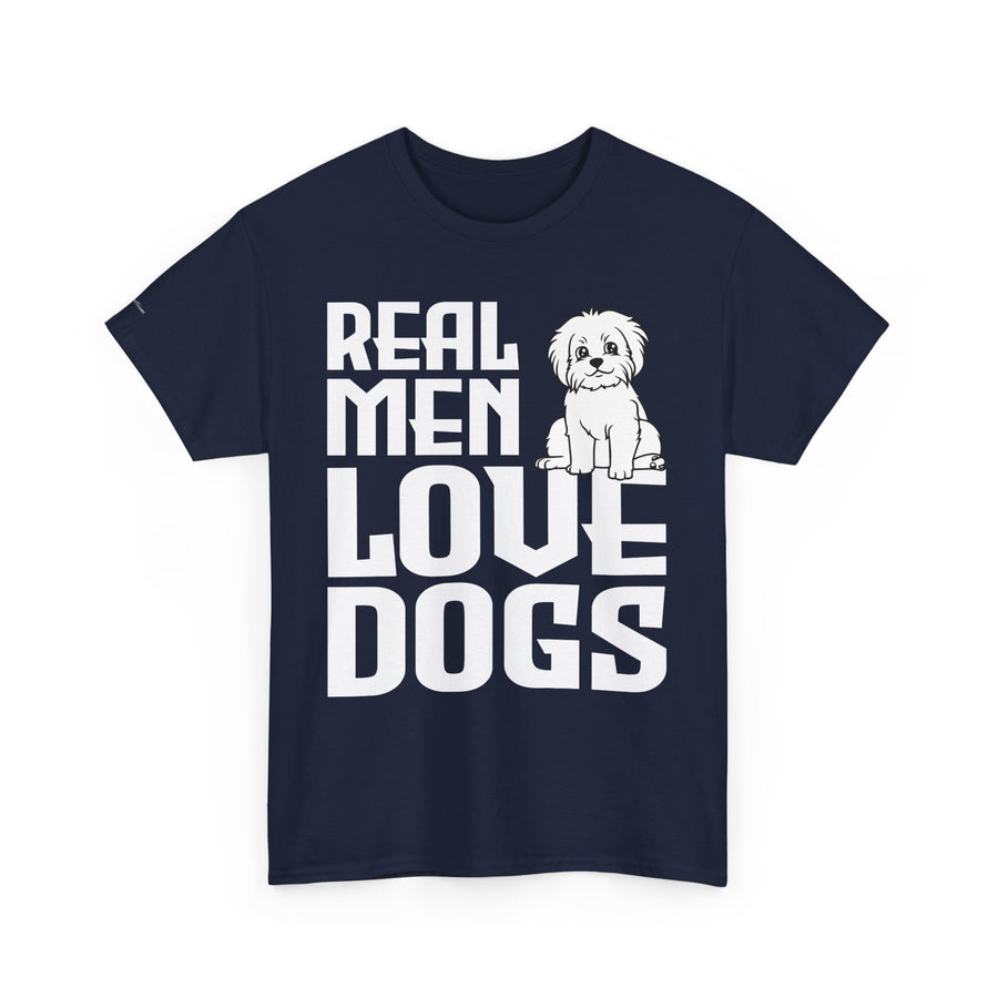 Real Men Love Dogs Tee, Unisex Pet Lover T-Shirt, Dog Dad Gift, Funny Animal Shirt, Casual Wear, Dog Lover Apparel