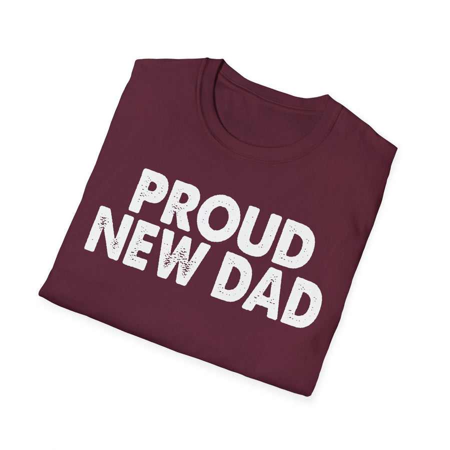 Black PROUD NEW DAD T-Shirt