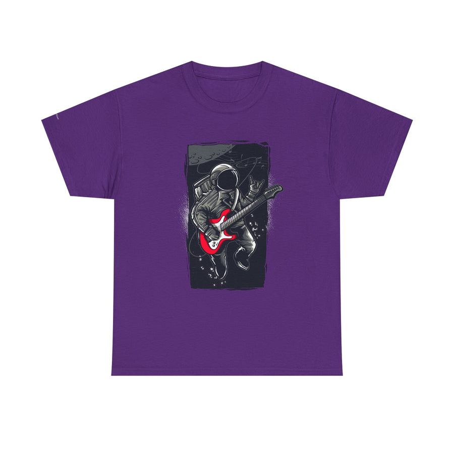 Astronaut Guitarist Unisex Tee, Cool Music Shirt, Space Lover Gift, Concert Apparel, Casual Outfit, Unique Graphic Tee