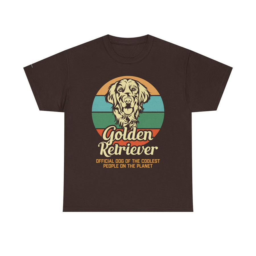 Golden Retriever Dog Lover Tee, Unisex Heavy Cotton T-Shirt, Gift for Dog Owners, Pet Lover Apparel, Cute Dog Graphic Shirt