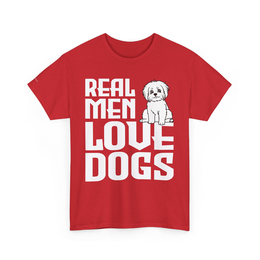 Real Men Love Dogs Tee, Unisex Pet Lover T-Shirt, Dog Dad Gift, Funny Animal Shirt, Casual Wear, Dog Lover Apparel