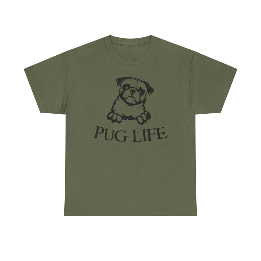 Pug Life Unisex Tee, Fun Pet Lover Shirt, Dog Mom Gift, Quirky Animal Graphic Tee, Casual Everyday Wear