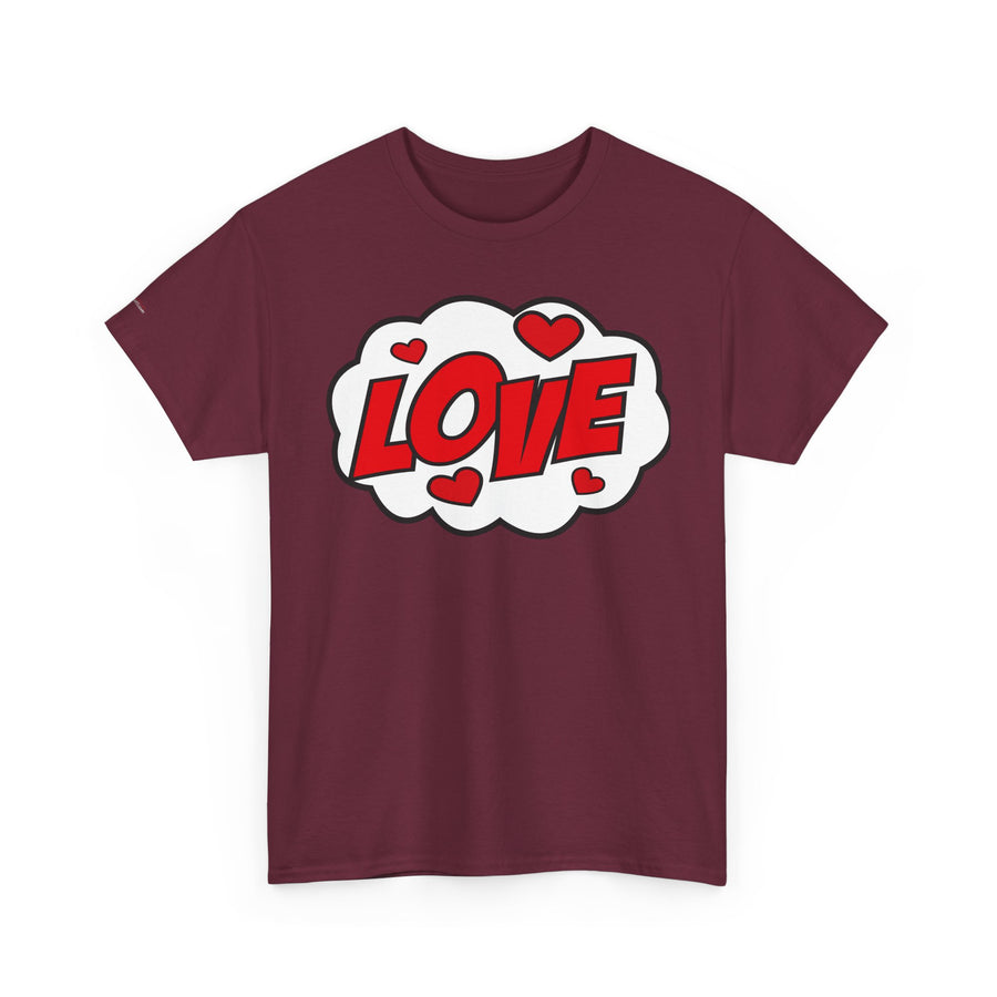 Unisex Love Graphic Tee | Valentine's Day Gift, Couple's Tee, Friends Gift, Casual Wear, Heart Design