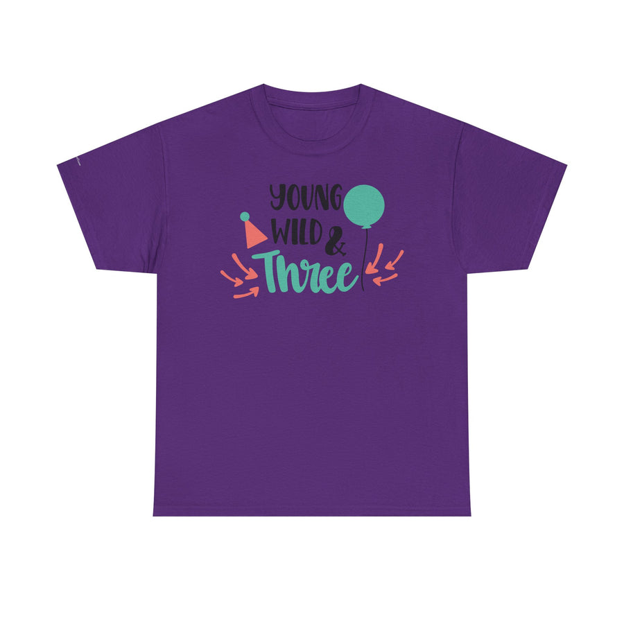 Young, Wild & Three Unisex Tee | Birthday Party Shirt, Kids Celebration Outfit, Fun Graphic Tee, Unisex Cotton T-Shirt, Playful [...]