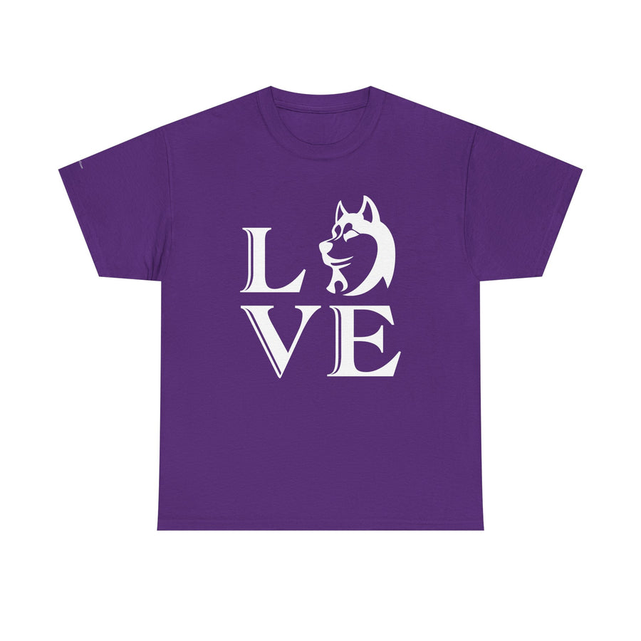 Stylish Dog Lover Tee | Unisex Cotton Shirt with 'LOVE' Design, Pet Gift, Birthday Gift, Casual Wear, Dog Mom, Animal Lover