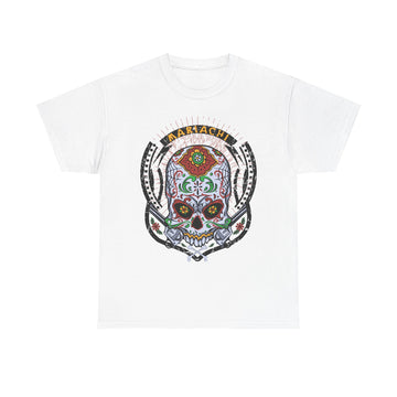 Skull Art Unisex Heavy Cotton Tee | Graphic Tee, Gift for Him/Her, Casual Wear, Festival Shirt, Halloween Costume
