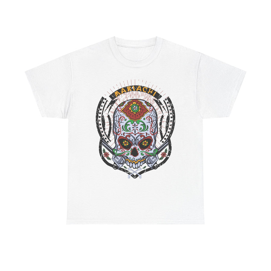 Skull Art Unisex Heavy Cotton Tee | Graphic Tee, Gift for Him/Her, Casual Wear, Festival Shirt, Halloween Costume