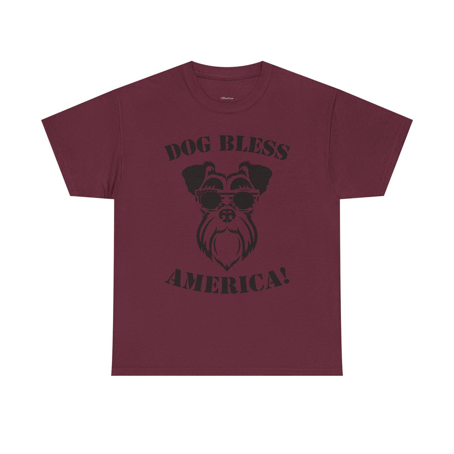 Dog Bless America Tee, Funny Dog Lover Shirt, Pet Owner Gift, Unisex Graphic Tee, Animal Lover Apparel, Casual Cotton T-Shirt