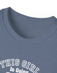 Stylish Fitness Tee for Moms, This Girl is Gaining Mommy Strength, Gift for Active Moms, Workout Shirt, Casual Wear, Unisex Cotton Tee