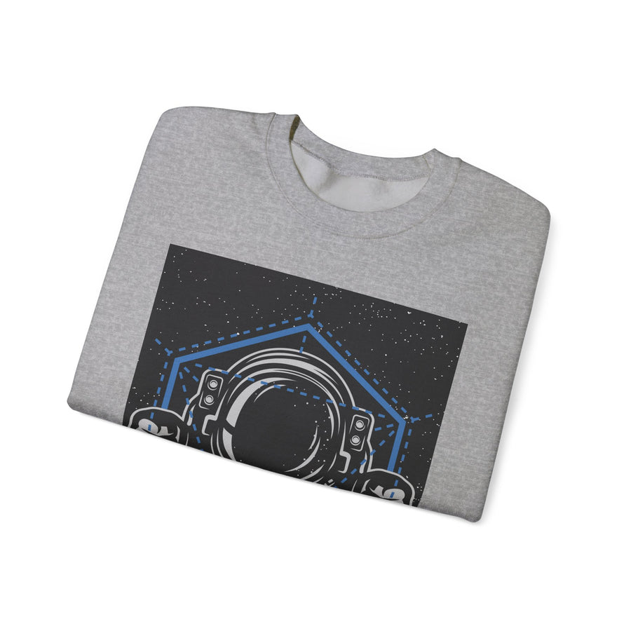 Cosmic Vibes Sweatshirt | Unisex Space Themed Crewneck | Perfect for Astronaut Lovers, Unique Gift, Casual Wear, Cozy Style