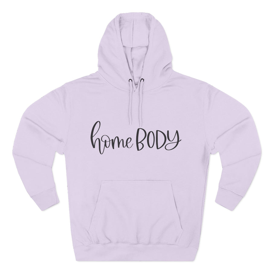 Home Body Fleece Hoodie, Cozy Sweatshirt Gift, Relaxed Casual Wear, Perfect for Lounging, Great for Homebodies