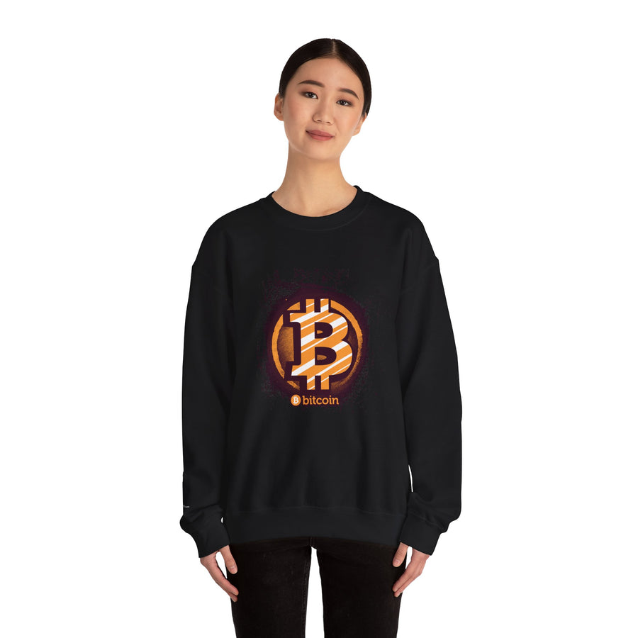 Bitcoin Logo Crewneck Sweatshirt | Unisex Cryptocurrency Apparel, Gift for Crypto Lovers, Casual Streetwear, Cryptocurrency Sweatshirt