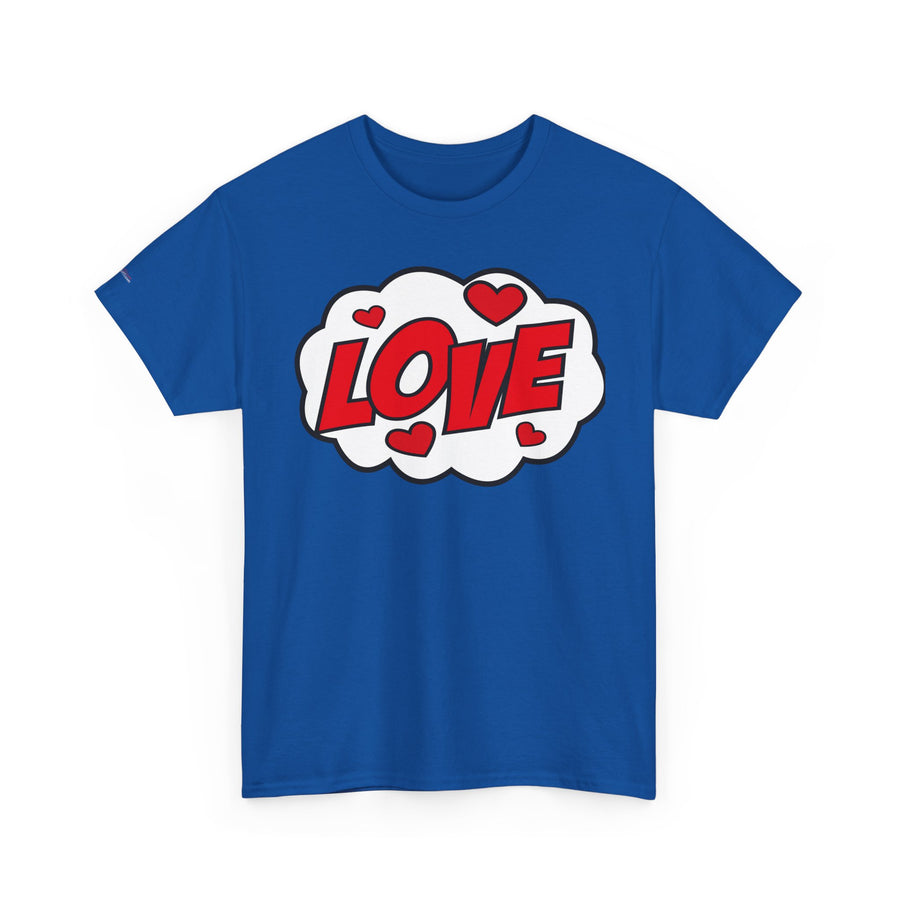 Unisex Love Graphic Tee | Valentine's Day Gift, Couple's Tee, Friends Gift, Casual Wear, Heart Design