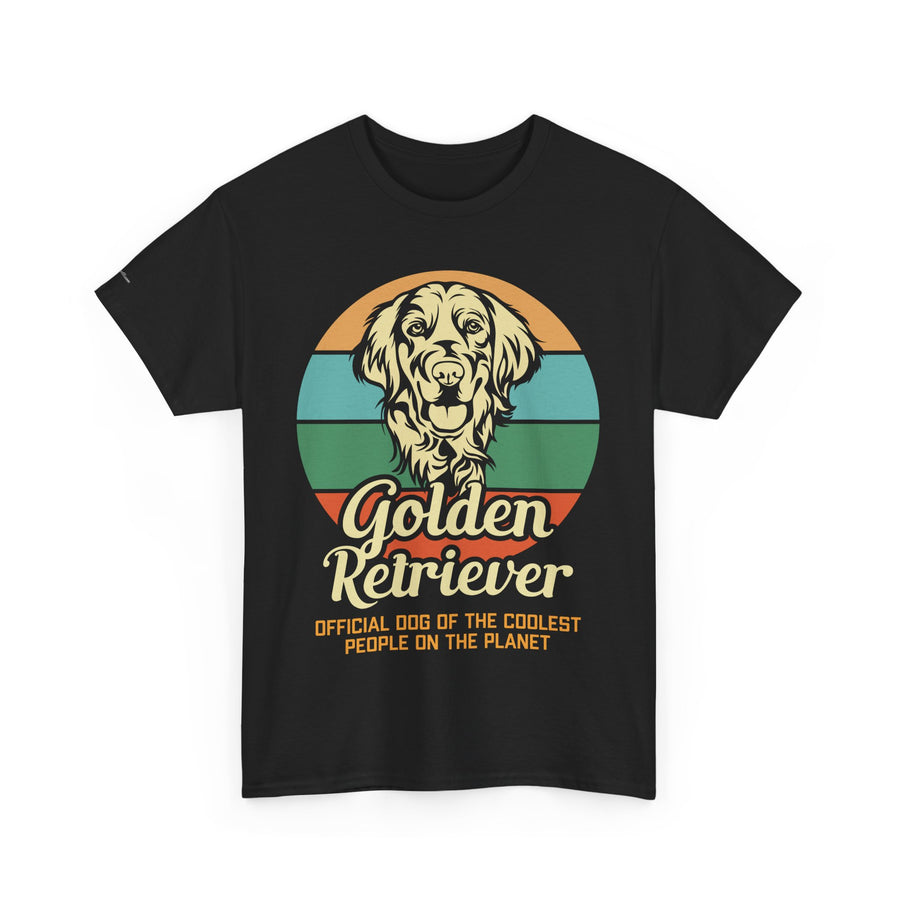 Golden Retriever Dog Lover Tee, Unisex Heavy Cotton T-Shirt, Gift for Dog Owners, Pet Lover Apparel, Cute Dog Graphic Shirt