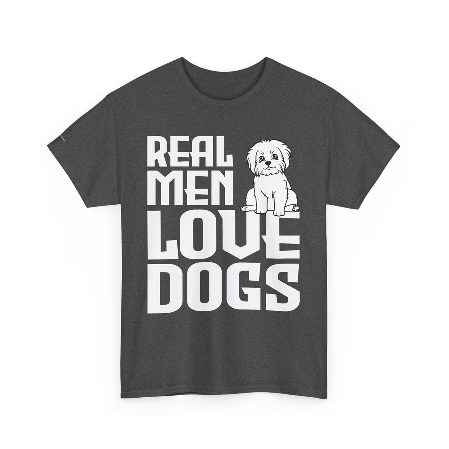 Real Men Love Dogs Tee, Unisex Pet Lover T-Shirt, Dog Dad Gift, Funny Animal Shirt, Casual Wear, Dog Lover Apparel