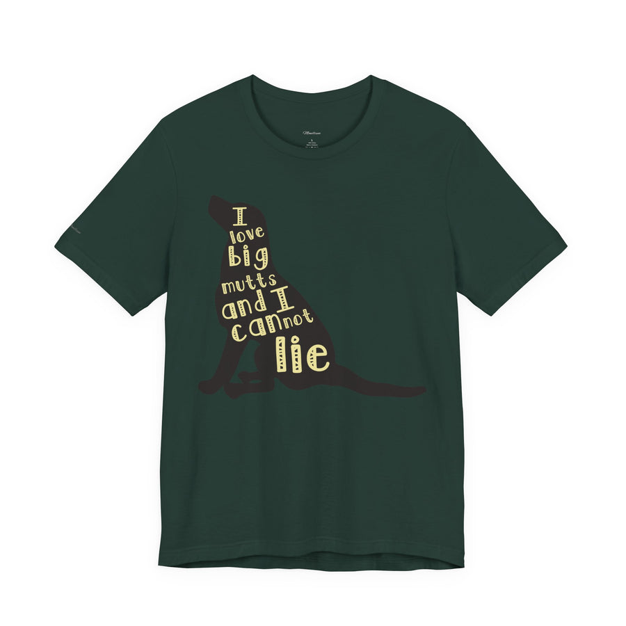 Dog Lover Graphic Tee - I Love Big Mutts, Unisex Shirt, Pet Gift, Casual Wear, Animal Lover Apparel, Birthday Gift