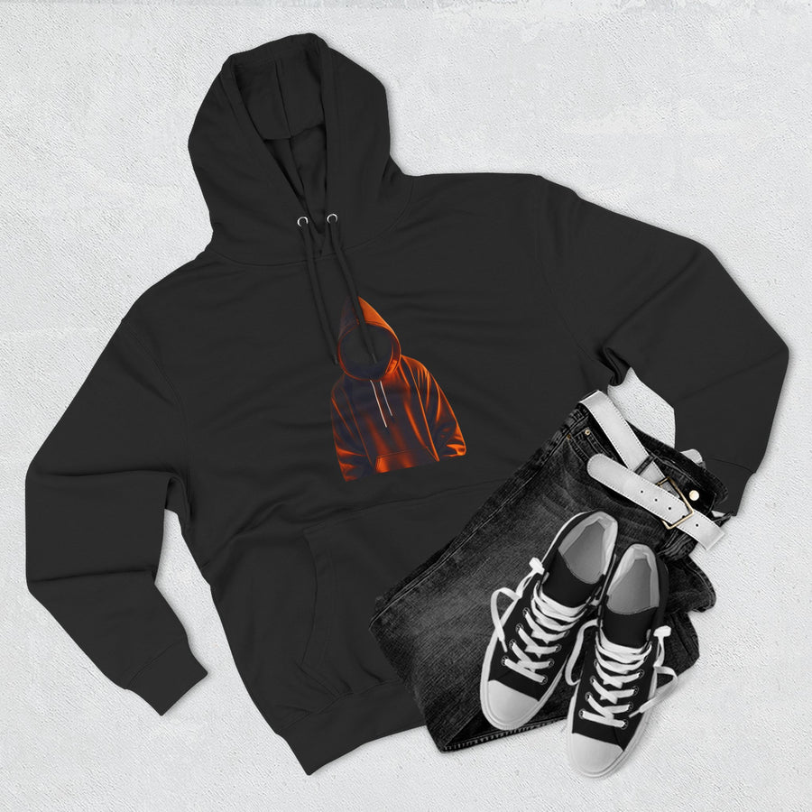Cozy Three-Panel Fleece Hoodie for All Seasons, Unisex Graphic Sweatshirt, Casual Layering, Gifting for Friends & Family