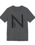 Nature-Inspired Initial Tee, Unisex T-Shirt for Nature Lovers, Personalized Gift, Graphic Tee for Casual Wear, Eco-Friendly Apparel