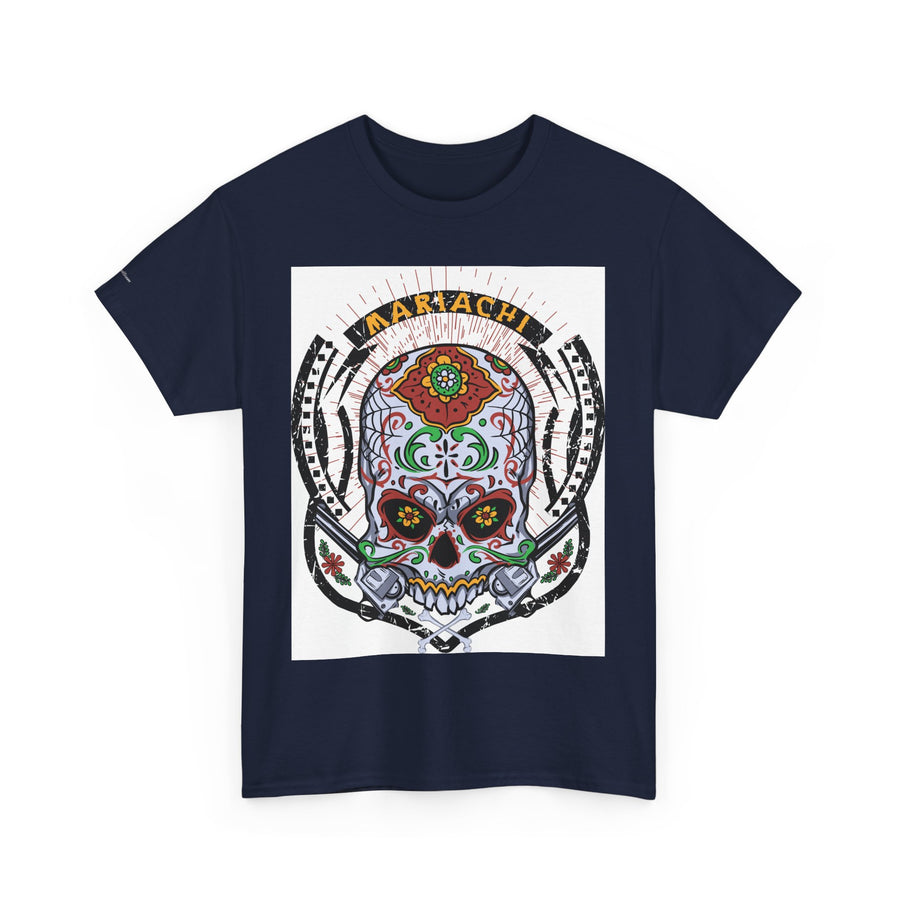Skull Art Unisex Heavy Cotton Tee | Graphic Tee, Gift for Him/Her, Casual Wear, Festival Shirt, Halloween Costume
