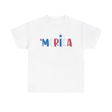 'Merica Unisex Heavy Cotton Tee - Patriotic Shirt for Independence Day, BBQs, Casual Wear, Gifts
