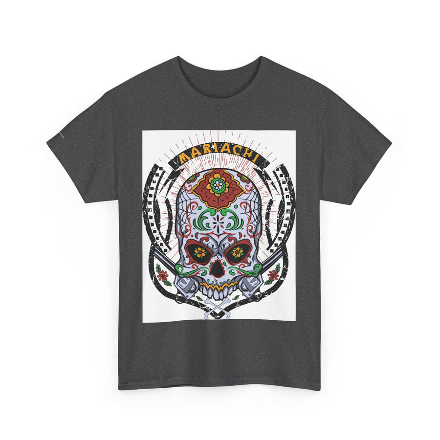 Skull Art Unisex Heavy Cotton Tee | Graphic Tee, Gift for Him/Her, Casual Wear, Festival Shirt, Halloween Costume