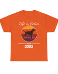 Retro Dog Lover Tee, Unisex Cotton T-Shirt, Gift for Dog Owners, Vintage Style Pet Apparel, Outdoor Adventure Shirt
