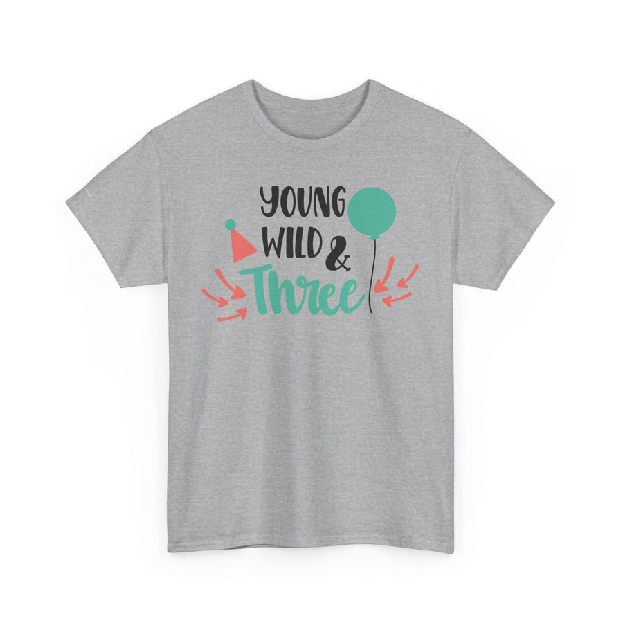 Young, Wild & Three Unisex Tee | Birthday Party Shirt, Kids Celebration Outfit, Fun Graphic Tee, Unisex Cotton T-Shirt, Playful [...]