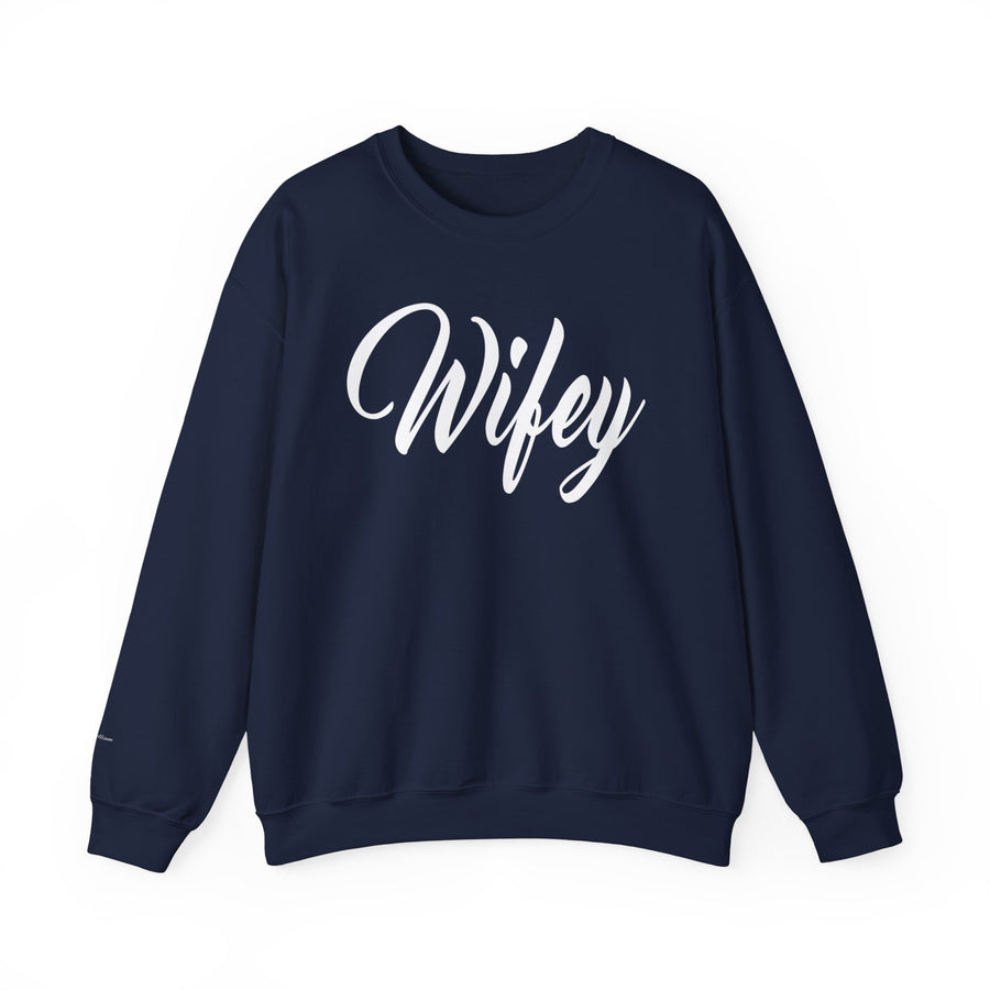Wifey Sweatshirt, Cozy Crewneck for Newlyweds, Wedding Gift, Bride Appreciation, Casual Loungewear, Gift for Her