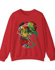 Vibrant Unisex Crewneck Sweatshirt with Unique Artwork, Cozy Gift for Art Lovers, Statement Apparel, Ideal for Casual Wear, Unisex Sweater