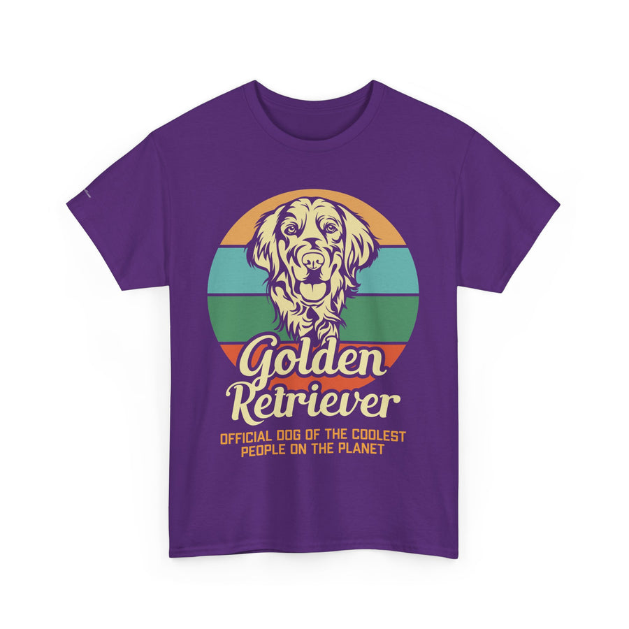 Golden Retriever Dog Lover Tee, Unisex Heavy Cotton T-Shirt, Gift for Dog Owners, Pet Lover Apparel, Cute Dog Graphic Shirt