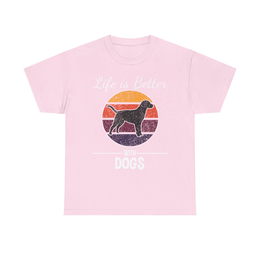 Retro Dog Lover Tee, Unisex Cotton T-Shirt, Gift for Dog Owners, Vintage Style Pet Apparel, Outdoor Adventure Shirt