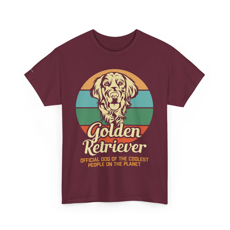 Golden Retriever Dog Lover Tee, Unisex Heavy Cotton T-Shirt, Gift for Dog Owners, Pet Lover Apparel, Cute Dog Graphic Shirt