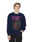 Garment-Dyed Sweatshirt - Street Art Inspired, Unisex, Cool Vibe, Perfect for Casual Wear, Gift for Art Lovers, Trendy Fashion Statement
