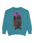 Garment-Dyed Sweatshirt - Street Art Inspired, Unisex, Cool Vibe, Perfect for Casual Wear, Gift for Art Lovers, Trendy Fashion Statement