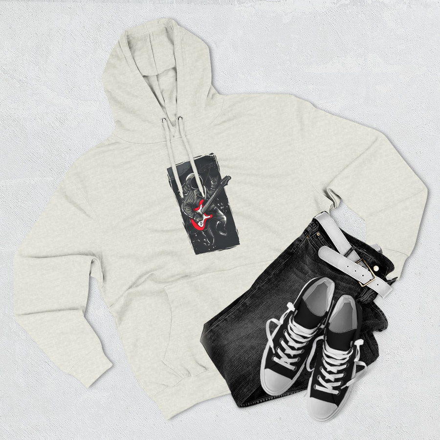 Rock Your Style Three-Panel Fleece Hoodie - Perfect for Concerts, Casual Wear, Gifts for Musicians, Cozy Layering, Unisex Fashion