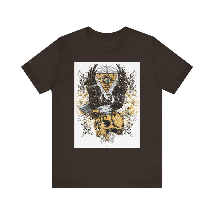 Eagle & Skull Graphic Tee | Casual Wear, Gift for Men, Symbolic Shirt, Unique Design, Everyday Style