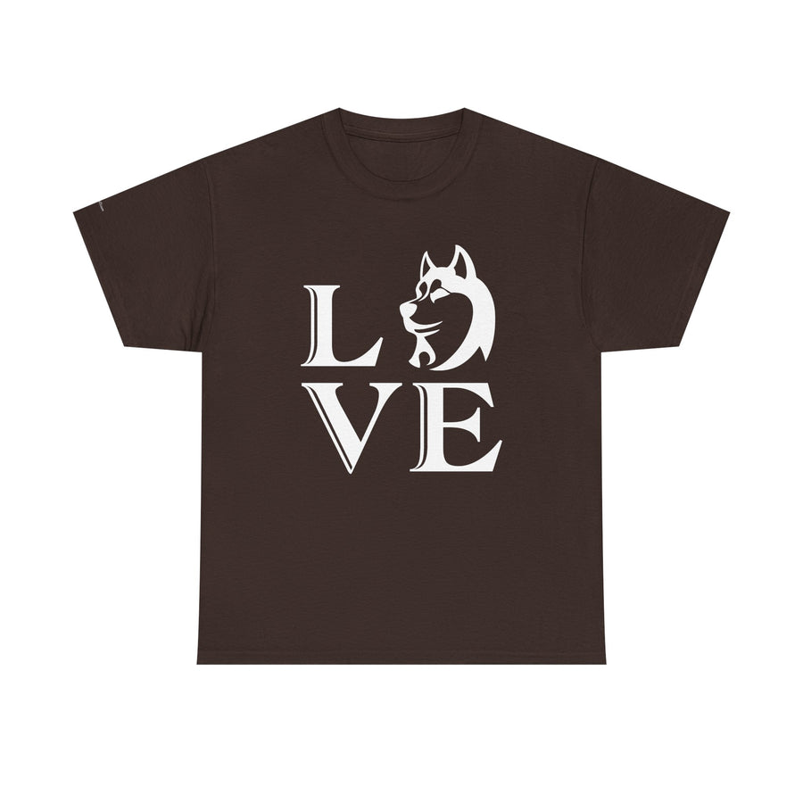 Stylish Dog Lover Tee | Unisex Cotton Shirt with 'LOVE' Design, Pet Gift, Birthday Gift, Casual Wear, Dog Mom, Animal Lover
