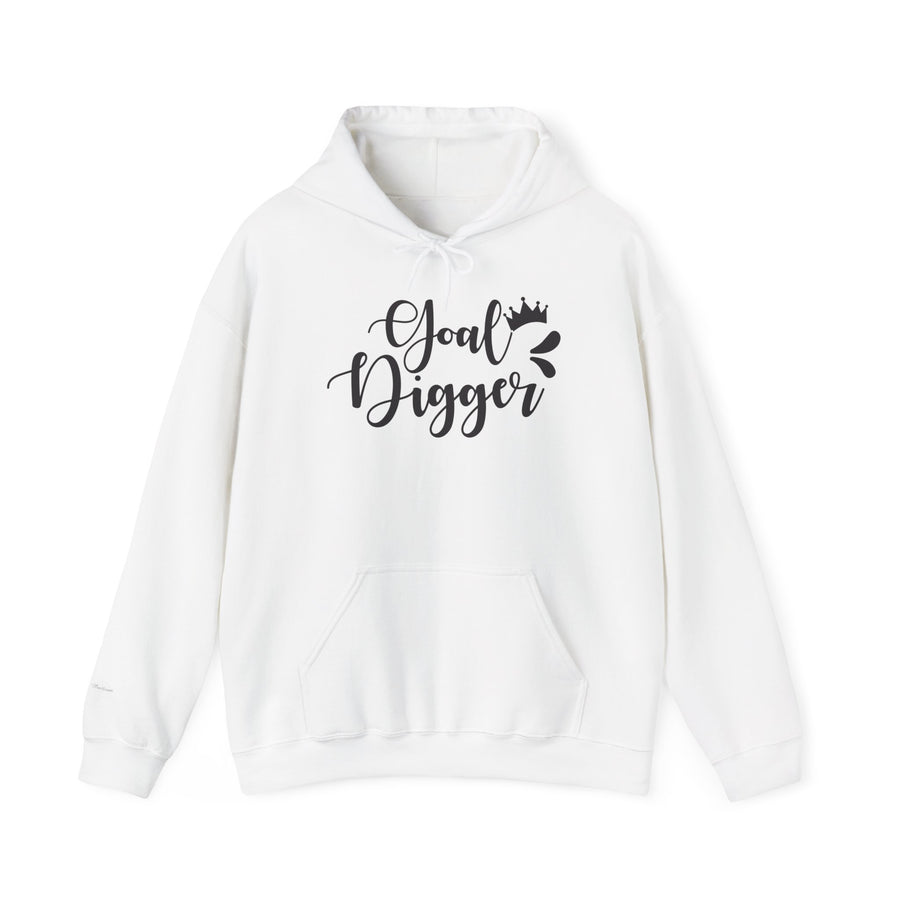 Goal Digger Motivational Hoodie | Unisex Heavy Blend Sweatshirt | Gift for Entrepreneurs, Students, Inspiration, Self-Love, Goals