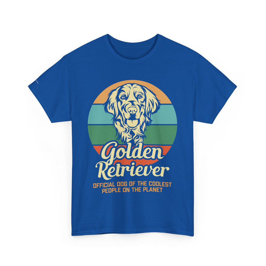 Golden Retriever Dog Lover Tee, Unisex Heavy Cotton T-Shirt, Gift for Dog Owners, Pet Lover Apparel, Cute Dog Graphic Shirt