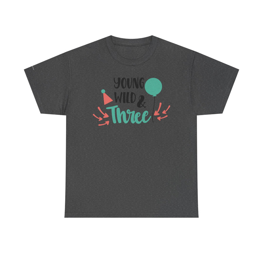 Young, Wild & Three Unisex Tee | Birthday Party Shirt, Kids Celebration Outfit, Fun Graphic Tee, Unisex Cotton T-Shirt, Playful [...]