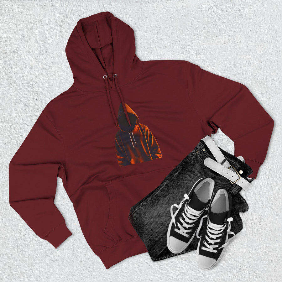Cozy Three-Panel Fleece Hoodie for All Seasons, Unisex Graphic Sweatshirt, Casual Layering, Gifting for Friends & Family