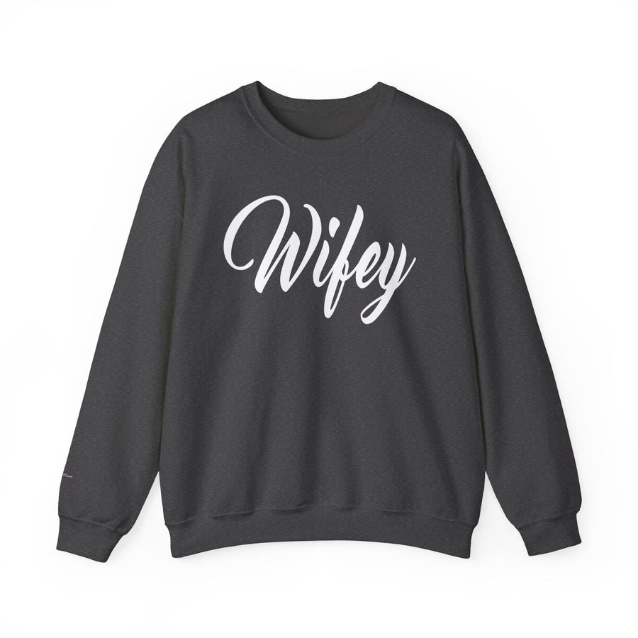 Wifey Sweatshirt, Cozy Crewneck for Newlyweds, Wedding Gift, Bride Appreciation, Casual Loungewear, Gift for Her