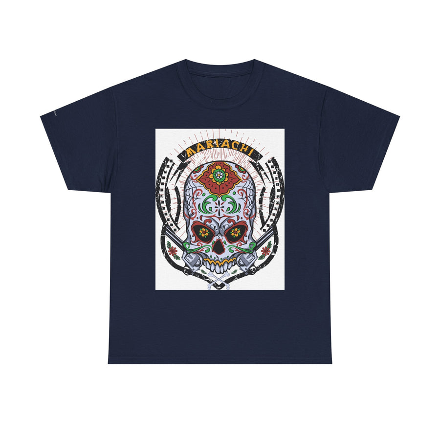 Skull Art Unisex Heavy Cotton Tee | Graphic Tee, Gift for Him/Her, Casual Wear, Festival Shirt, Halloween Costume