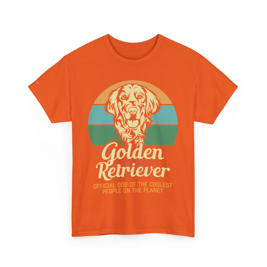 Golden Retriever Dog Lover Tee, Unisex Heavy Cotton T-Shirt, Gift for Dog Owners, Pet Lover Apparel, Cute Dog Graphic Shirt