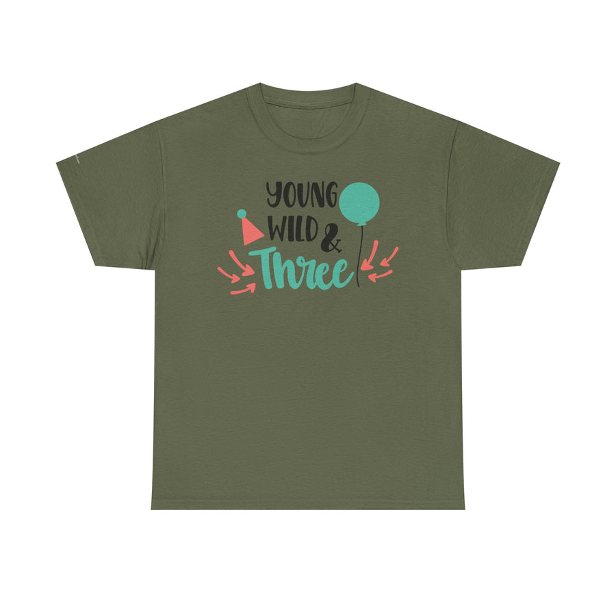Young, Wild & Three Unisex Tee | Birthday Party Shirt, Kids Celebration Outfit, Fun Graphic Tee, Unisex Cotton T-Shirt, Playful [...]