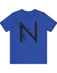 Nature-Inspired Initial Tee, Unisex T-Shirt for Nature Lovers, Personalized Gift, Graphic Tee for Casual Wear, Eco-Friendly Apparel