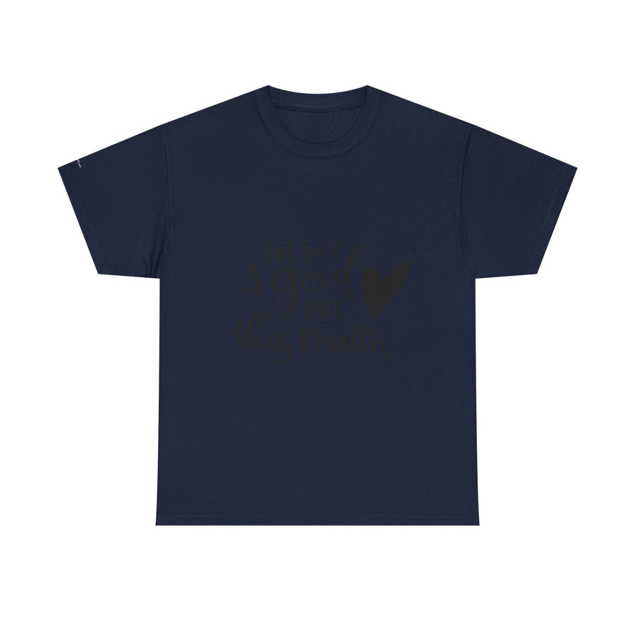 Funny Quote Tee with Heart, Unisex Heavy Cotton Shirt, Casual Wear, Gift for Friends, Birthday, Humor, Everyday Apparel
