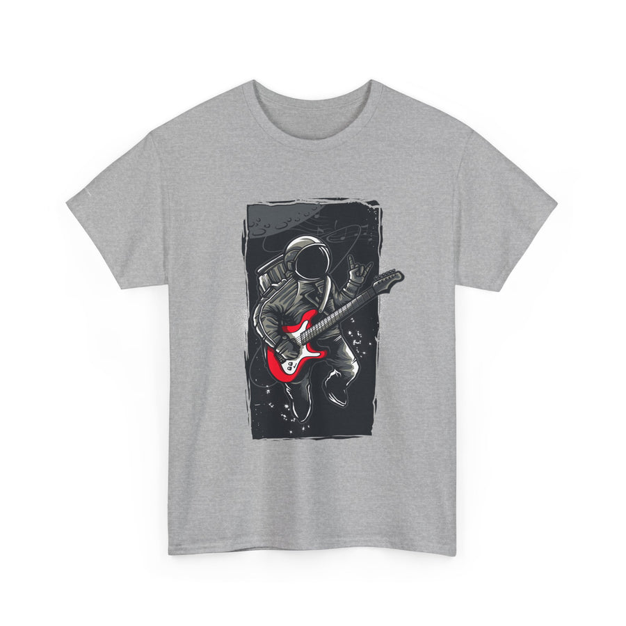 Astronaut Guitarist Unisex Tee, Cool Music Shirt, Space Lover Gift, Concert Apparel, Casual Outfit, Unique Graphic Tee